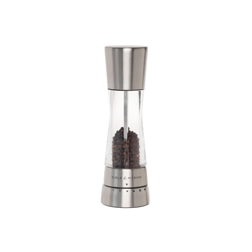 Cole&Mason - Soola- ja pipraveski komplekt DERWENT 2 tk 19 cm läikiv kroom