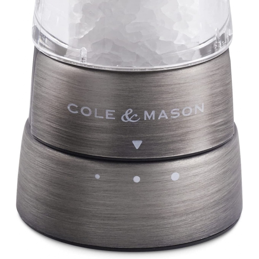 Cole&Mason - Soola- ja pipraveski komplekt DERWENT 2 tk 19 cm matt kroom