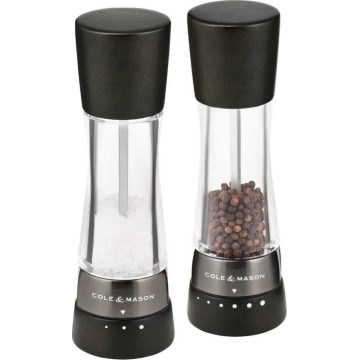 Cole&Mason - Soola- ja pipraveski komplekt DERWENT 2 tk 19 cm pöök/must