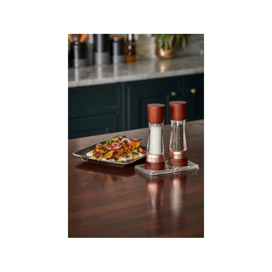 Cole&Mason - Soola- ja pipraveski komplekt DERWENT 2 tk 19 cm pöök/pruun