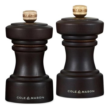 Cole&Mason - Soola- ja pipraveski komplekt HOXTON 2 tk 10,4 cm pöök/pruun