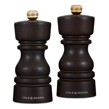 Cole&Mason - Soola- ja pipraveski komplekt LONDON 2 tk 13 cm pöök/pruun