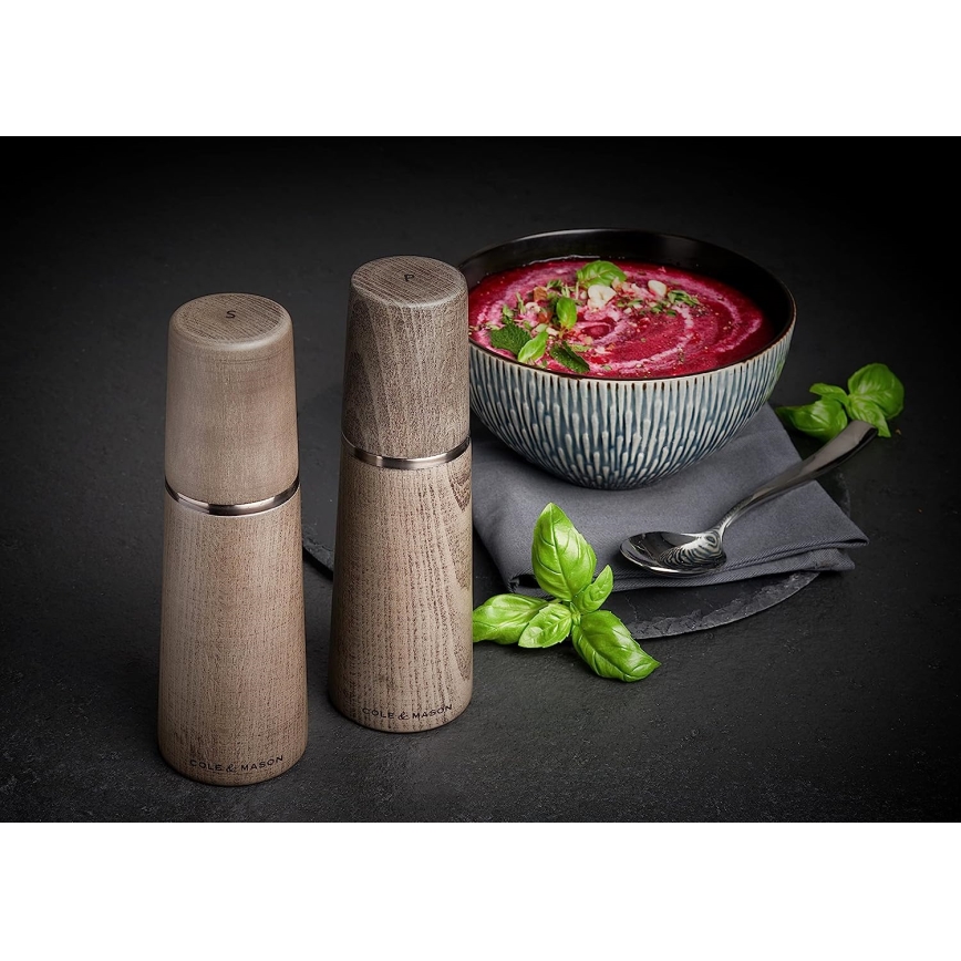 Cole&Mason - Soola- ja pipraveski komplekt MARLOW pöök 2 tk 18,5 cm