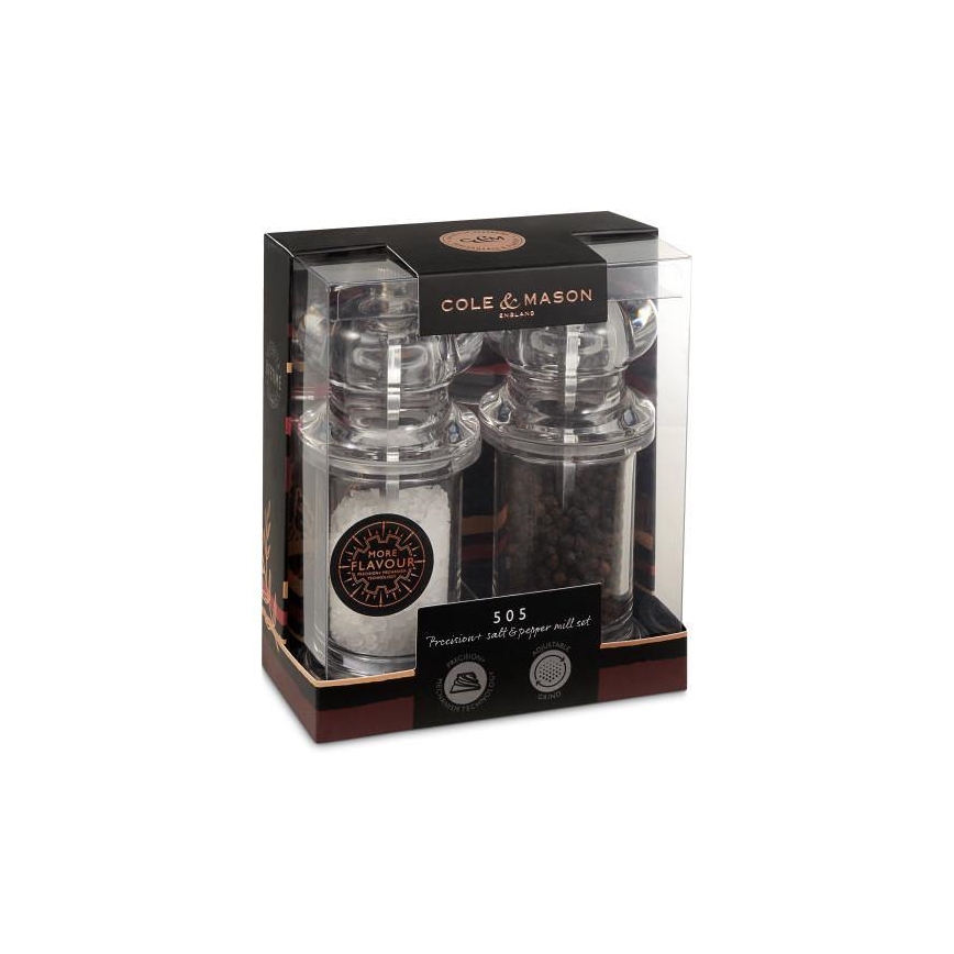 Cole&Mason - Soola- ja pipraveski komplekt PRECISION MILLS 2 tk 14 cm