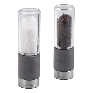 Cole&Mason - soola- ja pipraveskikomplekt REGENT CONCRETE 2 tk betoon 18 cm