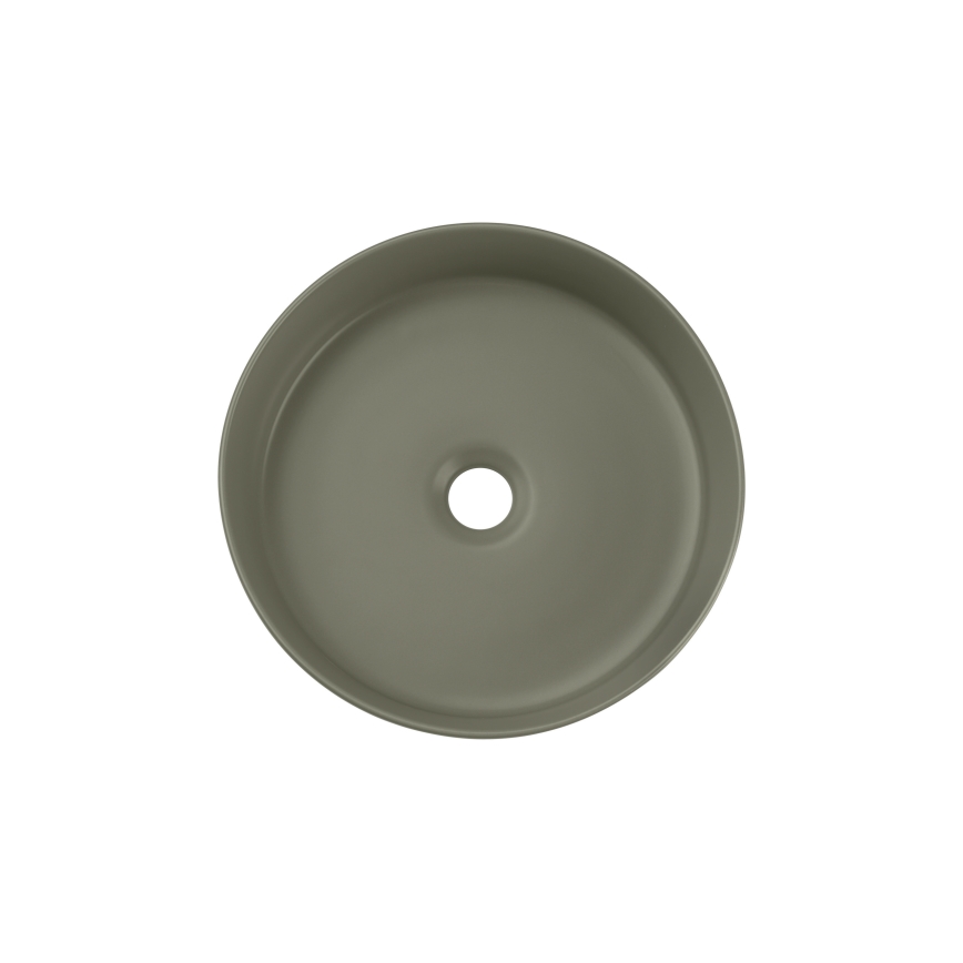 COMAD BEYOND 2 OLIVER GREEN (E-6565) - BEYOND lauaplaadi valamu pr. 36 cm keraamika/matt roheline