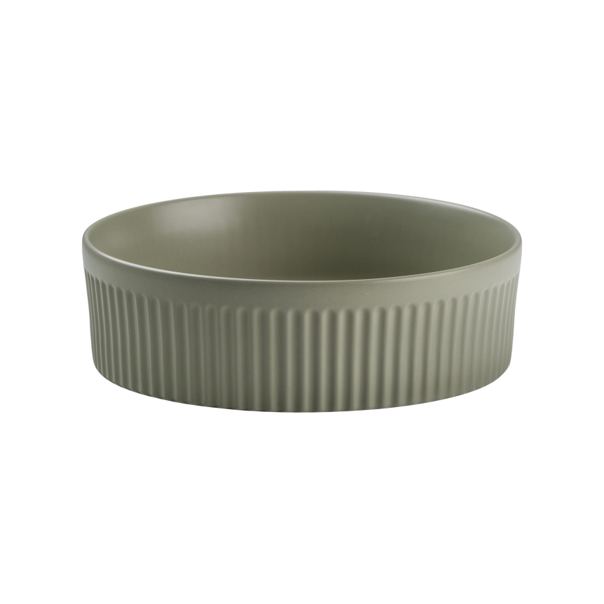 COMAD BEYOND 2 OLIVER GREEN (E-6565) - BEYOND lauaplaadi valamu pr. 36 cm keraamika/matt roheline