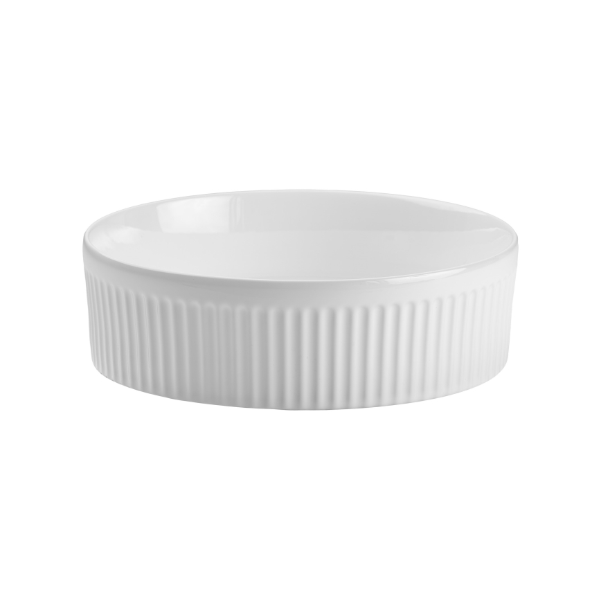 COMAD BEYOND 2 VALGE ( E-6565 ) - Valamu töötasapinnale BEYOND d. 36 cm keraamika/läikiv valge