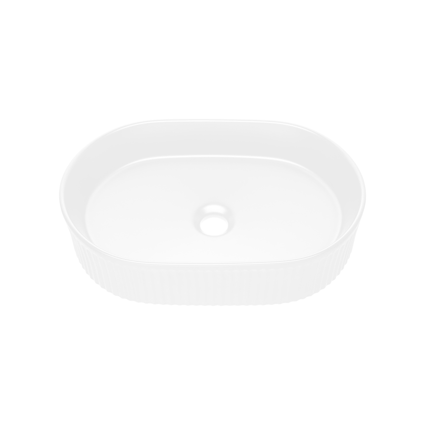 COMAD BEYOND 5 WHITE (E-6564) - Laudale kinnitatav valamu BEYOND 48x32,5 cm keraamika/mattvalge