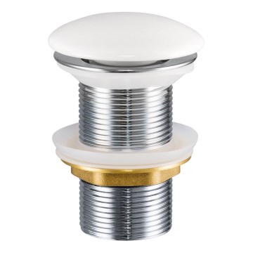 COMAD CLICK-CLACK T201-3 - Valamu äravoolupesa CLICK-CLACK d. 7 cm läikiv valge