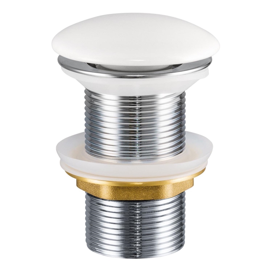 COMAD CLICK-CLACK T201-3 - Valamu äravoolupesa CLICK-CLACK d. 7 cm läikiv valge