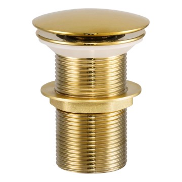 COMAD CLICK-CLACK T201G-3 - Valamu äravoolupesa CLICK-CLACK d. 7 cm läikiv kuldne
