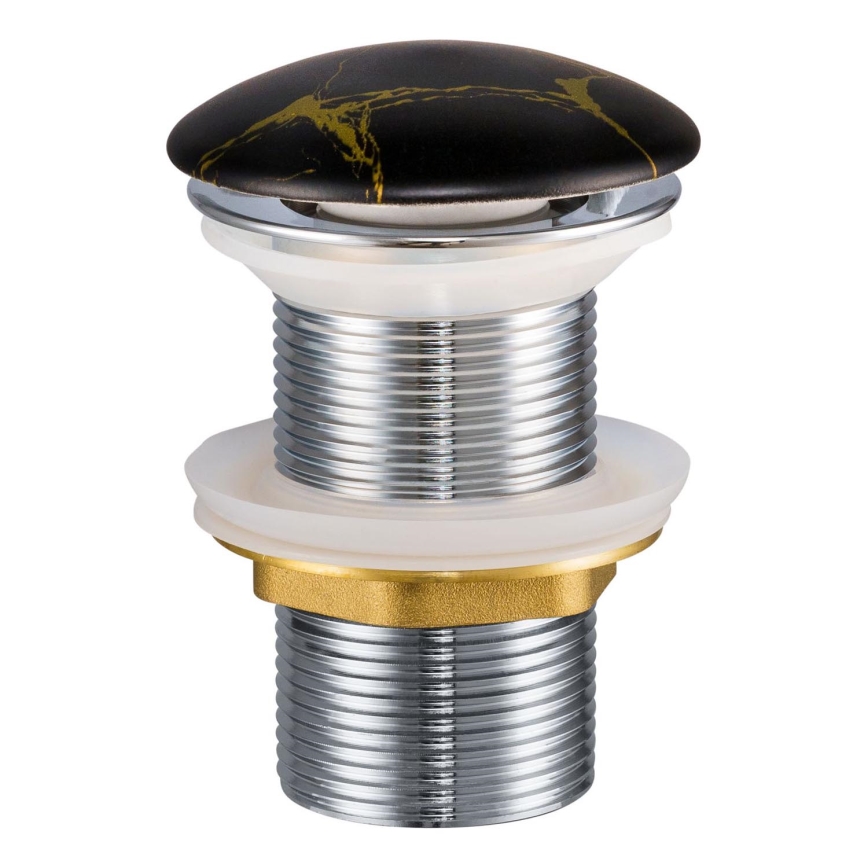 COMAD CLICK-CLACK T201M-B12-3 - Valamu äravoolupesa CLICK-CLACK d. 7 cm matt must