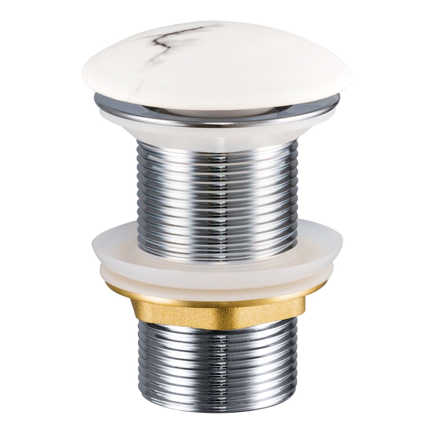 COMAD CLICK-CLACK T201M-W13-3 - Valamu äravoolupesa CLICK-CLACK d. 7 cm matt valge