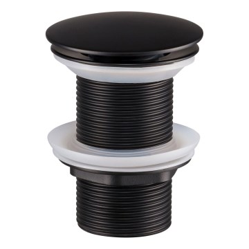 COMAD CLICK-CLACK T201MBG-3 - Valamu äravoolupesa CLICK-CLACK d. 7 cm matt must