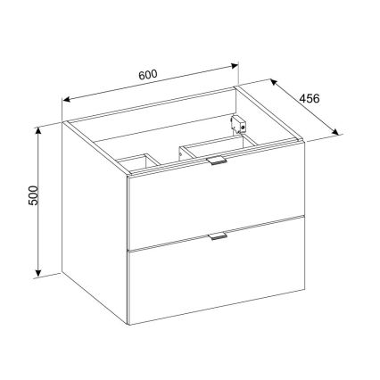 COMAD DALIA CASHMERE 82-60-46-2S - DALIA valamu alla paigaldatav vannitoakapp 50x60 cm, beež