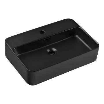 COMAD TRUST 2 BLACK ( E-6282 ) - Lauaplaadi kraanikauss TRUST 55x38 cm keraamika/matt must