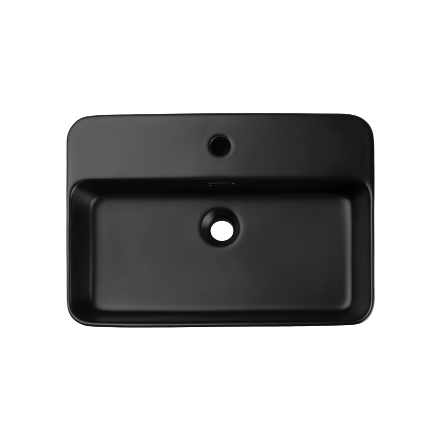 COMAD TRUST 2 BLACK ( E-6282 ) - Lauaplaadi kraanikauss TRUST 55x38 cm keraamika/matt must