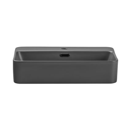 COMAD TRUST 2 MATT DARK GREY (E-6282) - TRUST 55x38 cm valamuplaadi kraanikauss, keraamika/matt tumehall