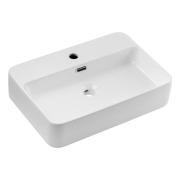 COMAD TRUST 2 WHITE (E-6282) - TRUST 55x38 cm valamuplaadile, keraamika/helevalge läikiv