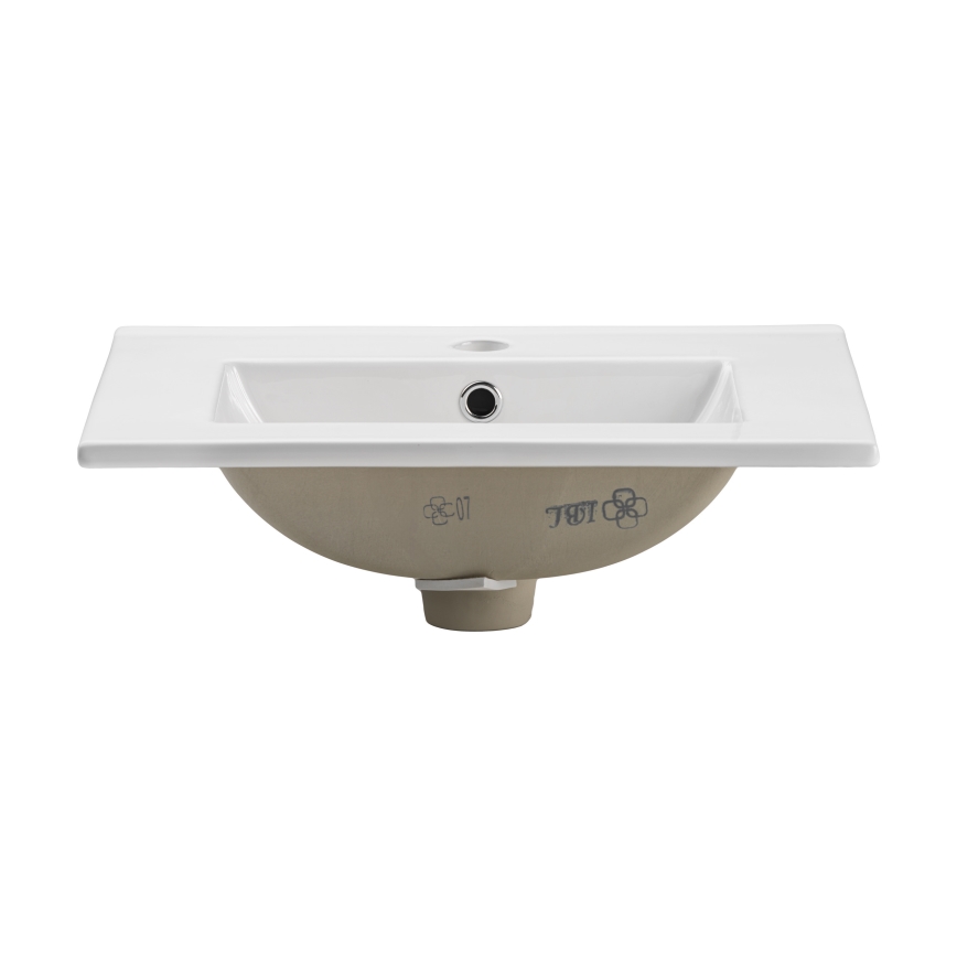 COMAD UM-2050RB DANCE 50 - Süvistatav valamu DANCE 52x40 cm keeramika/läikiv valge