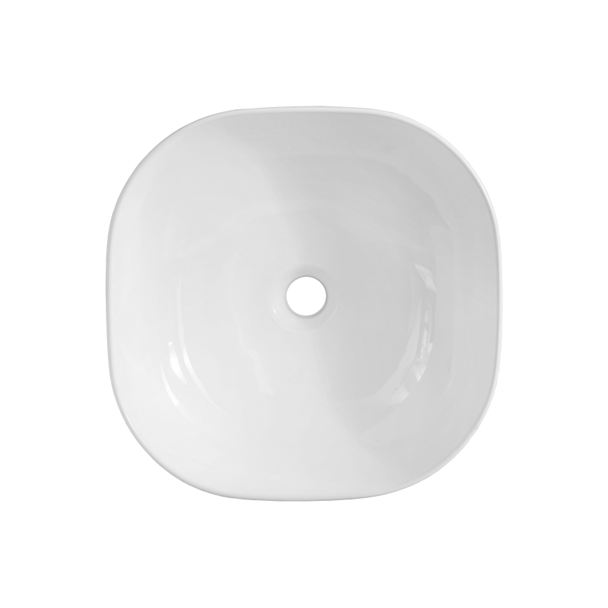 COMAD UM-6252 SMILE 40 DP - Kraanikauss töötasapinnale SMILE 41x41 cm keeramika/läikiv valge