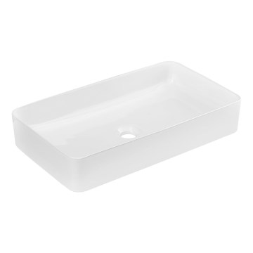 COMAD UM-6275 SLIM 60 VALGE DP - Kraanikauss töötasapinnale SLIM 61x34 cm keeramika/läikiv valge