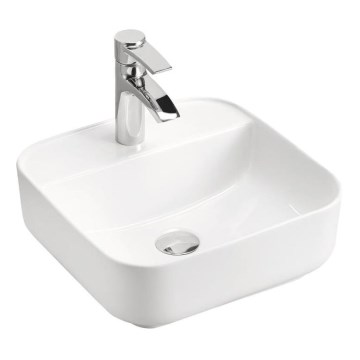 COMAD UM-6288 MAGIC 40 DP - Kraanikauss töötasapinnale MAGIC 40x40 cm keeramika/läikiv valge