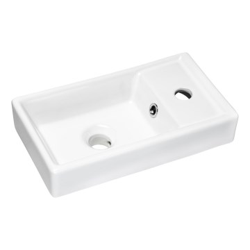 COMAD UM-VEDEA 40 - Kraanikauss töötasapinnale VEDEA 40x22 cm keeramika/läikiv valge
