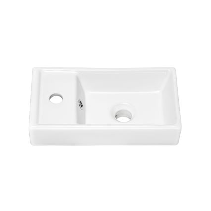 COMAD UM-VEDEA 40 - Kraanikauss töötasapinnale VEDEA 40x22 cm keeramika/läikiv valge