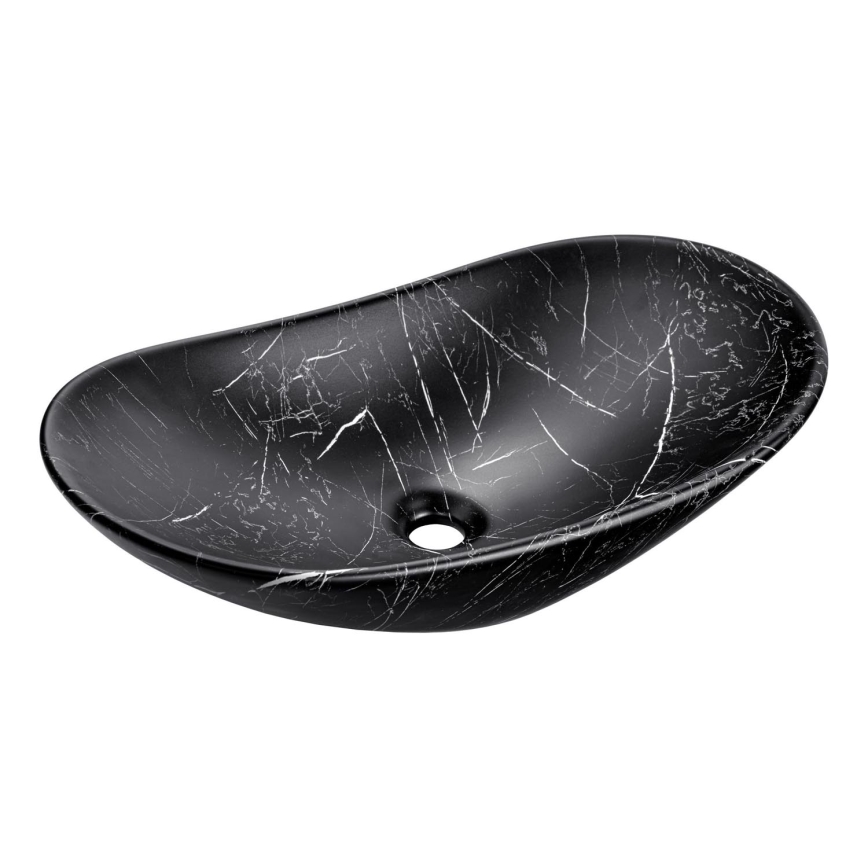 COMAD UN-LENA-MB2 - Kraanikauss töötasapinnale LENA 61,5x36 cm keeramika/matt must