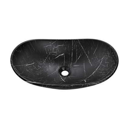 COMAD UN-LENA-MB2 - Kraanikauss töötasapinnale LENA 61,5x36 cm keeramika/matt must