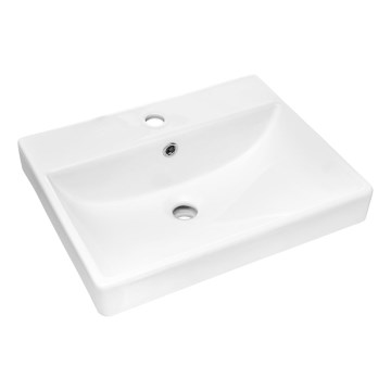 COMAD UN-RITA-GW-60 - Kraanikauss töötasapinnale RITA 60x40 cm keeramika/läikiv valge