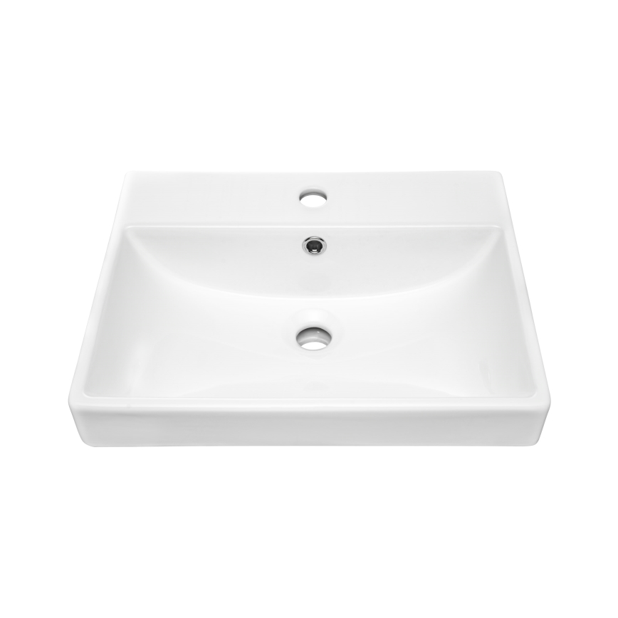 COMAD UN-RITA-GW-60 - Kraanikauss töötasapinnale RITA 60x40 cm keeramika/läikiv valge