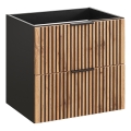 COMAD XILO BLACK WOTAN 82-60-D-2S - Vannitoa kapp valamu alla XILO 57x60,2 cm must/Wotan tamm