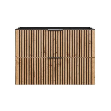 COMAD XILO BLACK WOTAN 82-80-D-2S - Valamukapp XILO 57x80,2 cm must/Wotan-tamm