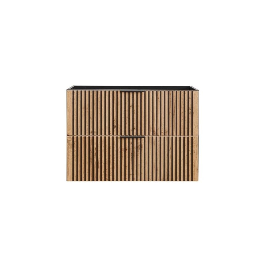 COMAD XILO BLACK WOTAN 82-80-D-2S - Valamukapp XILO 57x80,2 cm must/Wotan-tamm