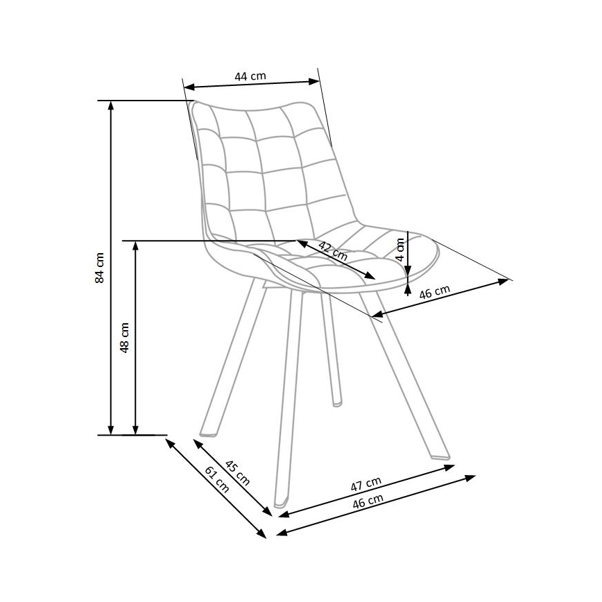 COMORO söögitool, 1 tk, tumehall
