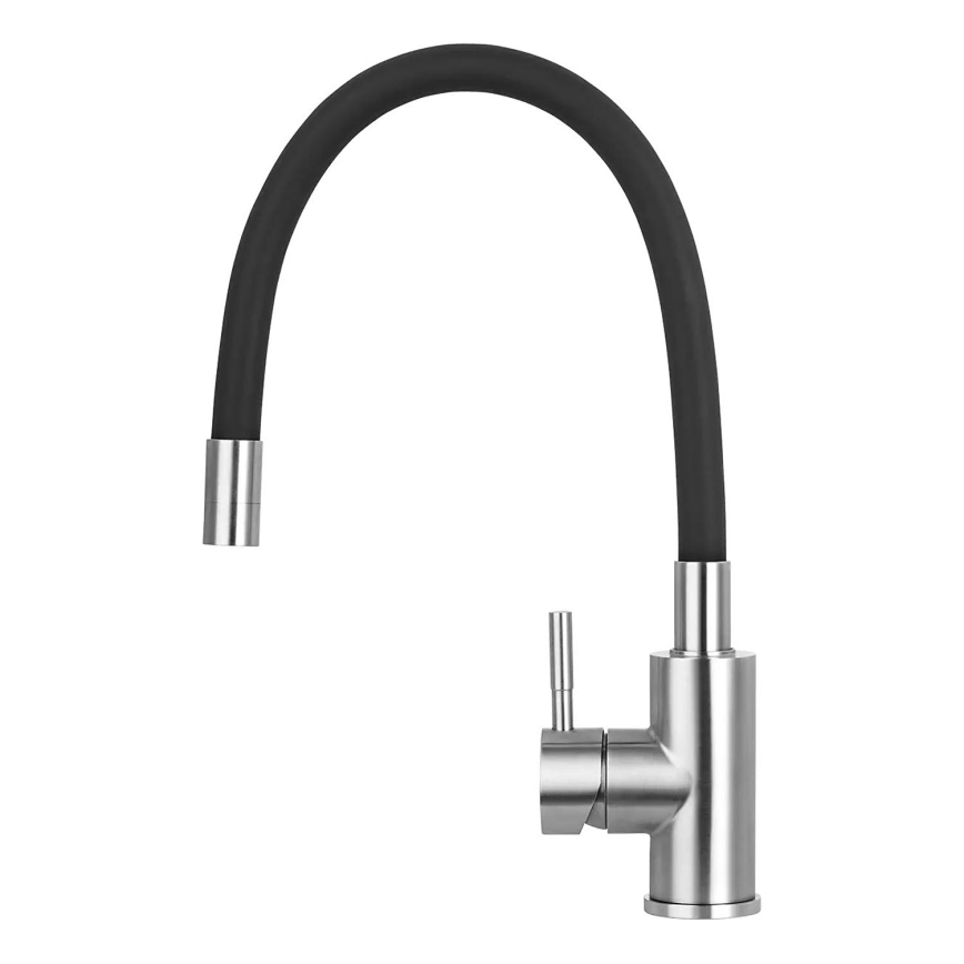 Concept BDC7138 - Köögisegisti painduva voolikuga, läikiv kroom/must