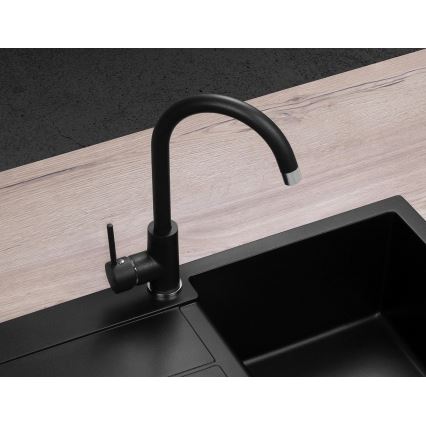 Concept BDG3334BC - Köögisegisti 33,5 cm graniit/must