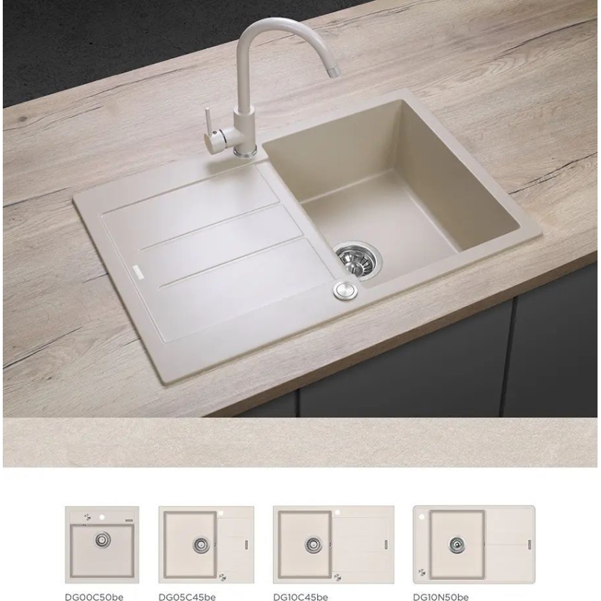Concept BDG3334BE - Valamusegisti 33,5 cm graniit/beež