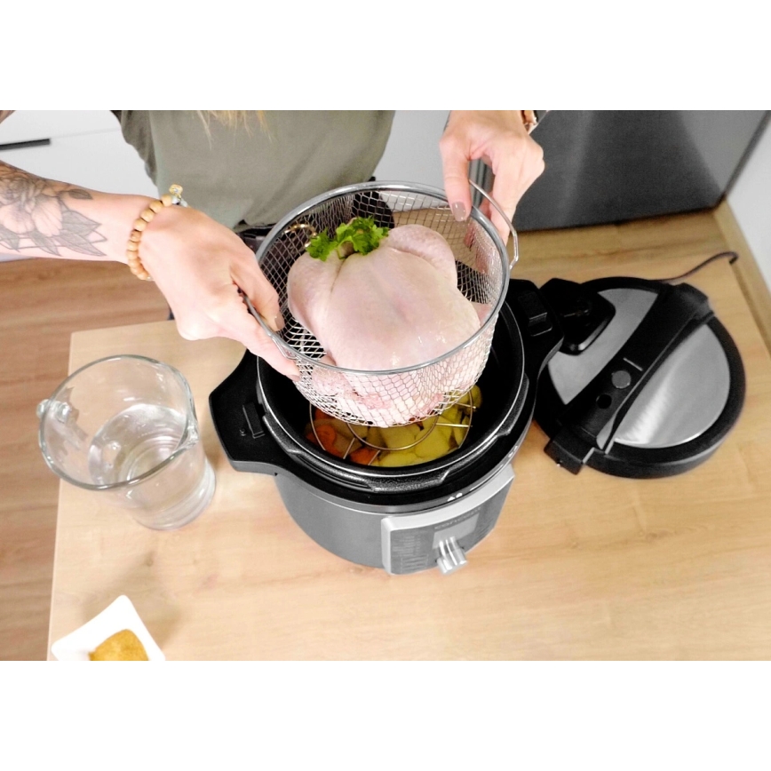 Concept CK8000 - mitmefunktsiooniline elektriline rõhukeetja ja õhufritüür 5,6 l, 11-ühes, 1500W/230V, must