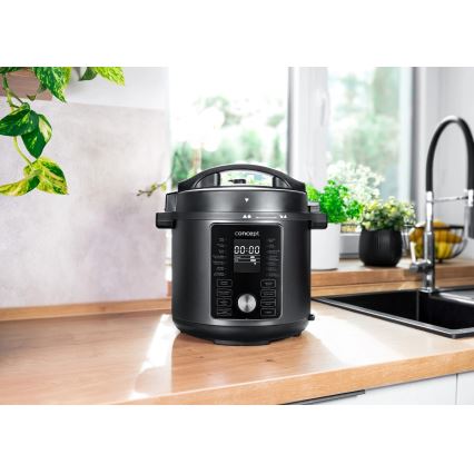 Concept CK8000 - mitmefunktsiooniline elektriline rõhukeetja ja õhufritüür 5,6 l, 11-ühes, 1500W/230V, must