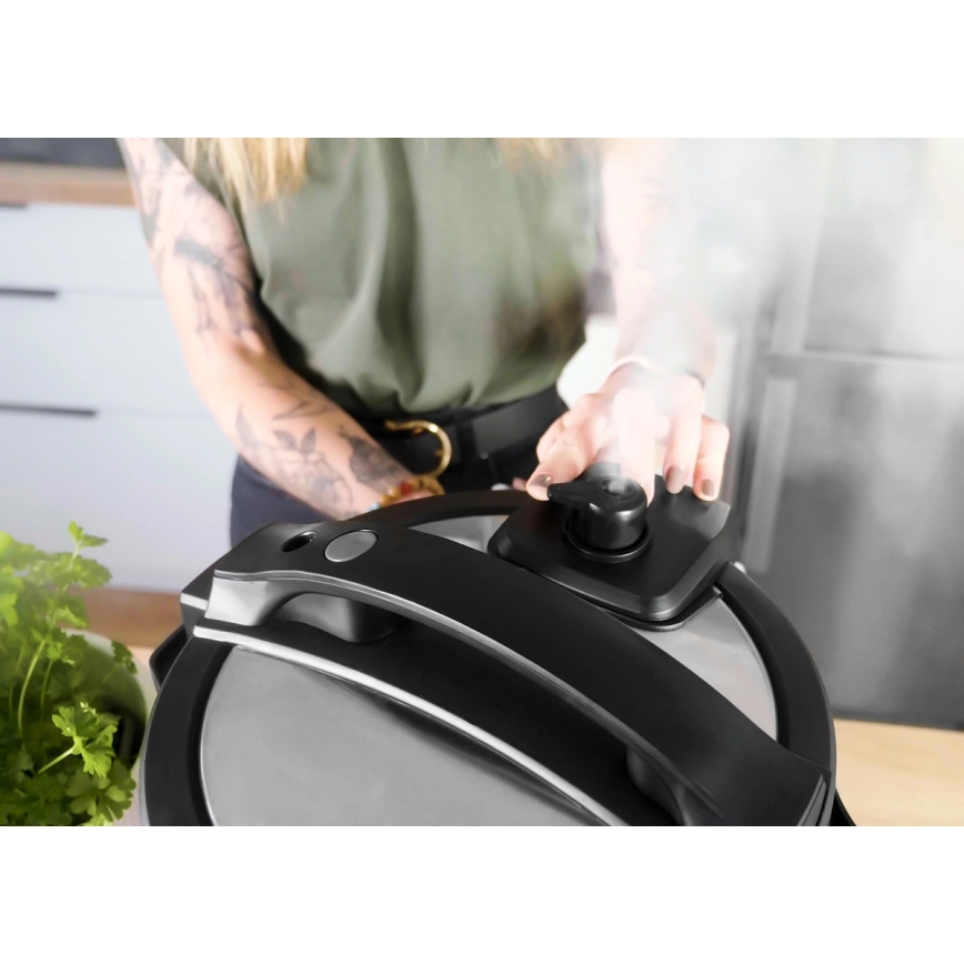 Concept CK8000 - mitmefunktsiooniline elektriline rõhukeetja ja õhufritüür 5,6 l, 11-ühes, 1500W/230V, must