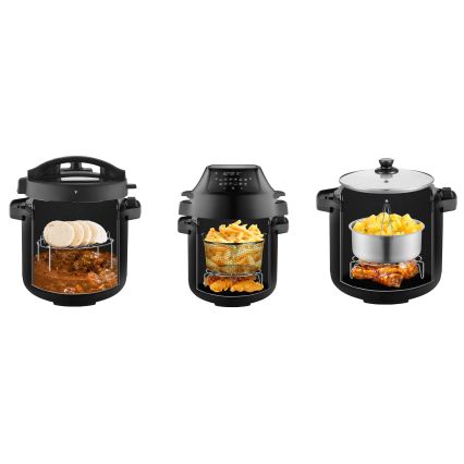 Concept CK8000 - mitmefunktsiooniline elektriline rõhukeetja ja õhufritüür 5,6 l, 11-ühes, 1500W/230V, must