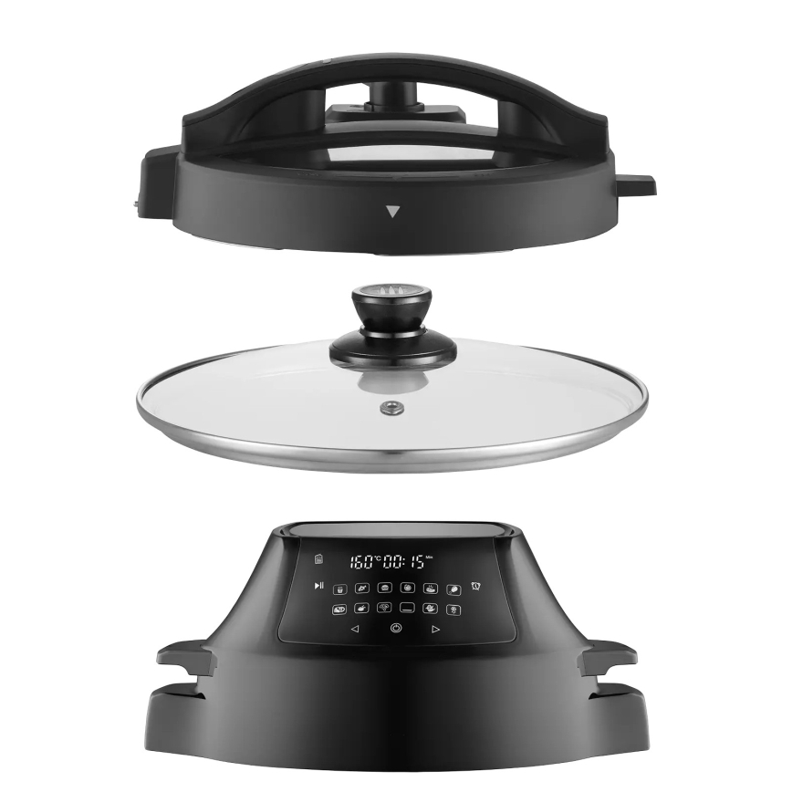 Concept CK8000 - mitmefunktsiooniline elektriline rõhukeetja ja õhufritüür 5,6 l, 11-ühes, 1500W/230V, must