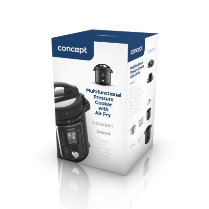 Concept CK8000 - mitmefunktsiooniline elektriline rõhukeetja ja õhufritüür 5,6 l, 11-ühes, 1500W/230V, must