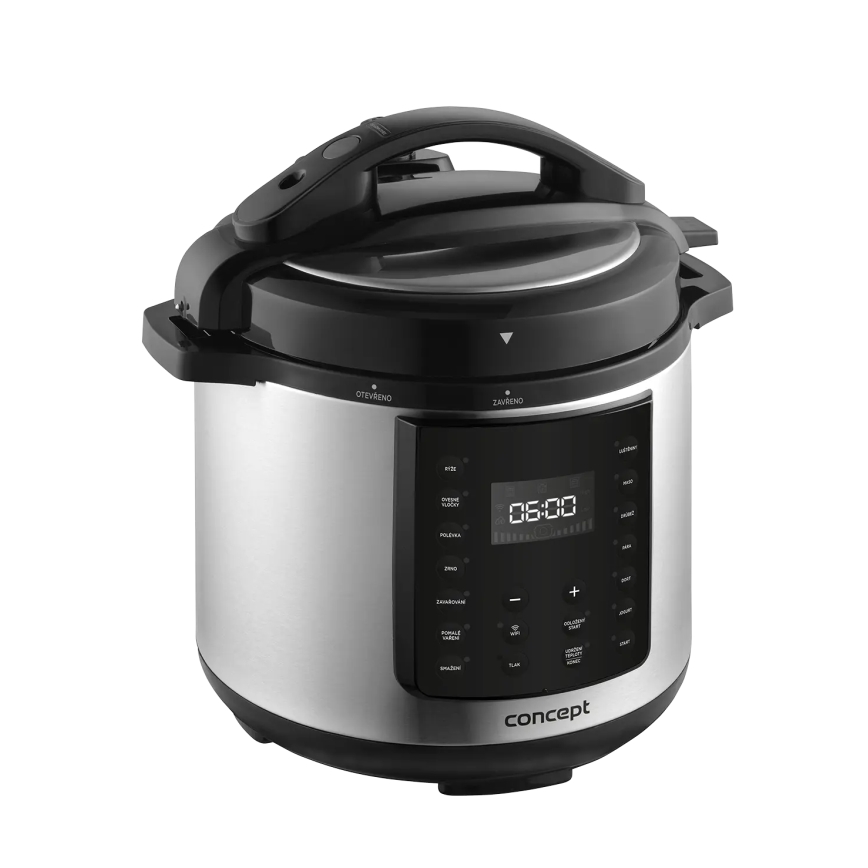 Concept CK8001 - Mitmefunktsiooniline elektriline rõhupott 5,6 l 1000W/230V Wi-Fi roostevaba teras