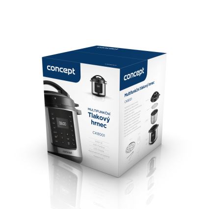 Concept CK8001 - Mitmefunktsiooniline elektriline rõhupott 5,6 l 1000W/230V Wi-Fi roostevaba teras