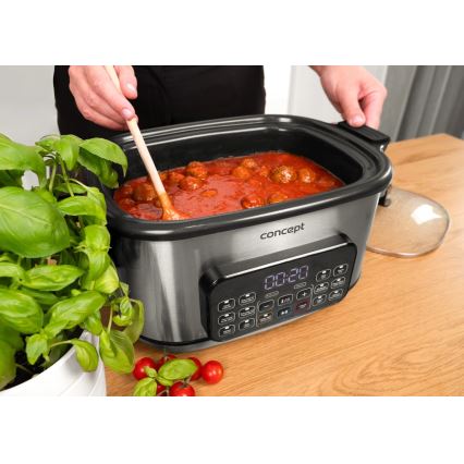 Concept CK9000 - Multifunktsionaalne elektripott 6 l 10-ühes 1250W/230V roostevaba teras